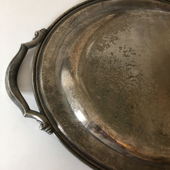 Vintage Silver Plated Serving Tray BEAUTIFUL - Picture 6 of 12